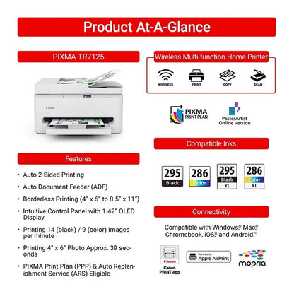 Canon PIXMA TR7125 Wireless Multi-function Home Printer 7178C024