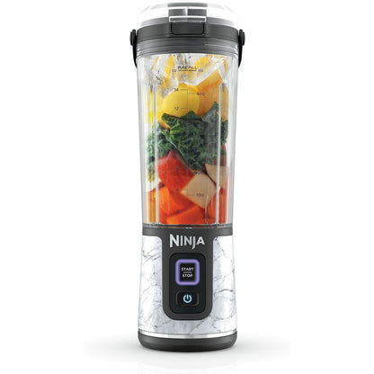 Ninja Blast Portable Blender, Cordless,18oz Vessel, White Marble, BC152MW