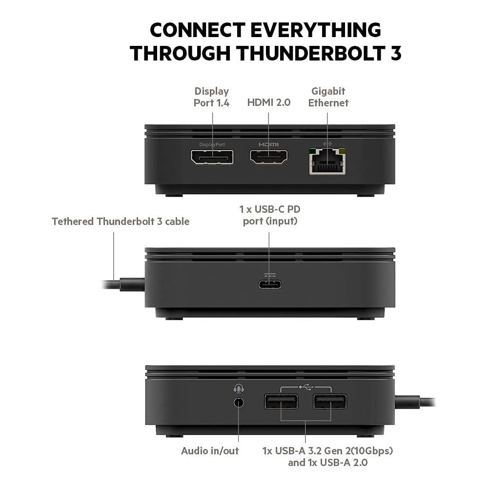 Belkin THUNDERBOLT 3 DOCK CORE Smart Hub in Black F4U110BT