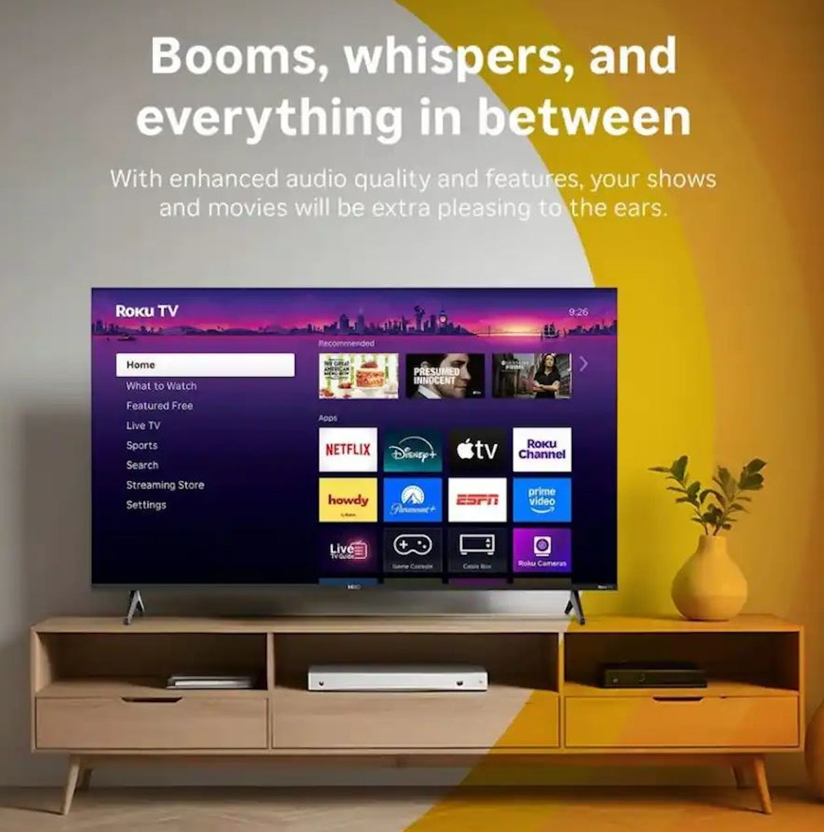 Hiro TV 40" 1080p Full HD Smart Roku TV with Dolby Audio for Streaming H40C3D4