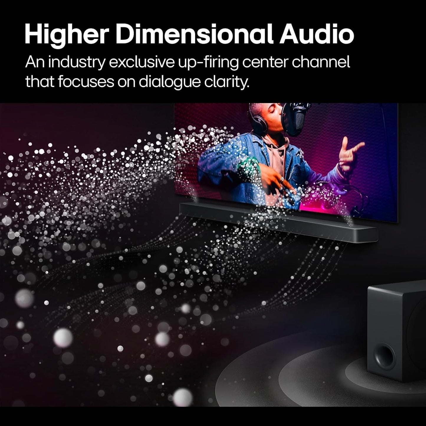 LG S70TY 3.1.1-Ch QNED TV Matching Soundbar, Dolby Atmos, Wireless Subwoofer
