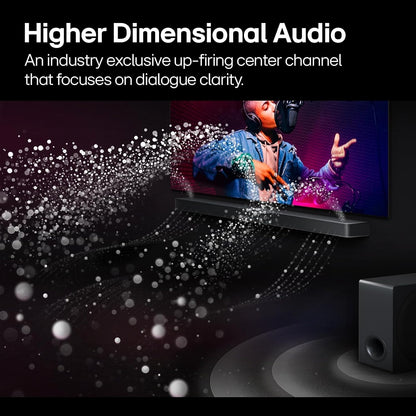 LG S70TY 3.1.1-Ch QNED TV Matching Soundbar, Dolby Atmos, Wireless Subwoofer