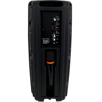 Technical Pro STAGE28 Dual 8" Rechargeable LED Bluetooth Speaker + Stand + Mic