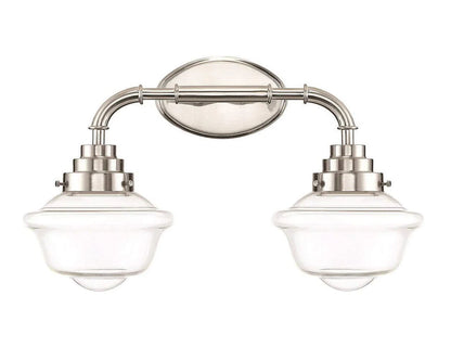 Sunset Lighting ECLAT 2-Light Vanity, 60W Bright Satin Nickel - F13002-80