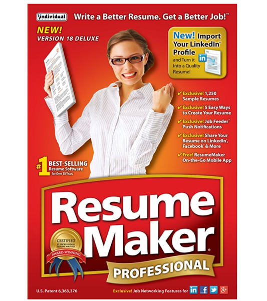 Resume Maker PMC-R18 Professional Deluxe 18