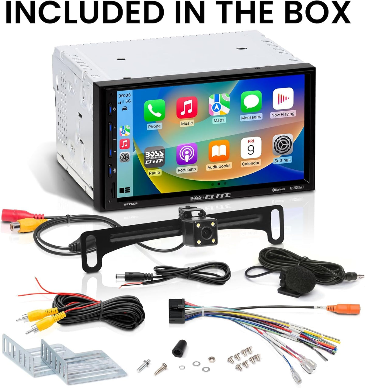 BOSS Audio Systems BE7ACP-C 7 Inch CarPlay Android Bluetooth Car Stereo