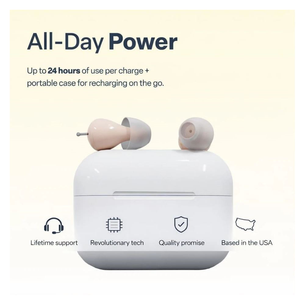 Audien Atom Pro 2 Rechargeable OTC Hearing Aids AP2RB006