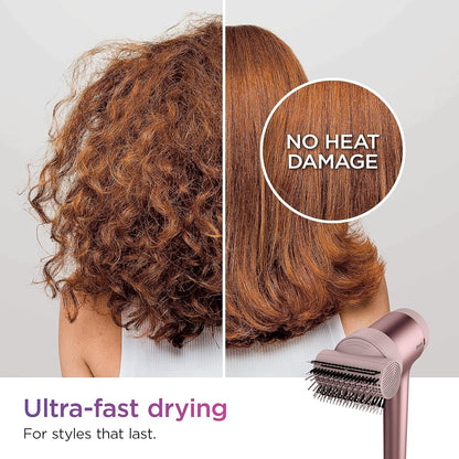 Shark HD112PKBRN HyperAIR Fast-Drying Hair Blow Dryer with IQ 2-in-1 Concentrator and Styling Attachments