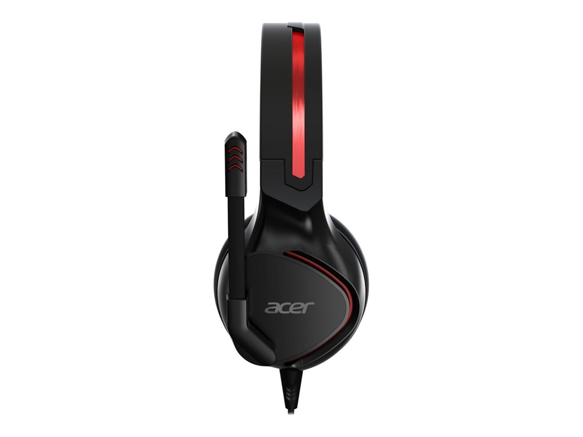 Acer Nitro Gaming Headset with Flexible Omnidirectional Mic, Adjustable Headband, Black NP.HDS1A.008