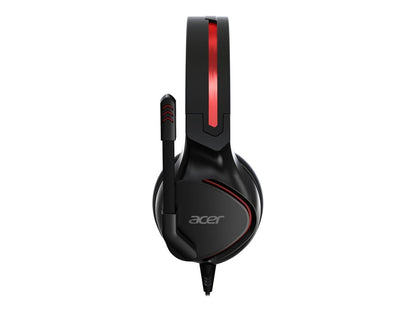 Acer Nitro Gaming Headset with Flexible Omnidirectional Mic, Adjustable Headband, Black NP.HDS1A.008