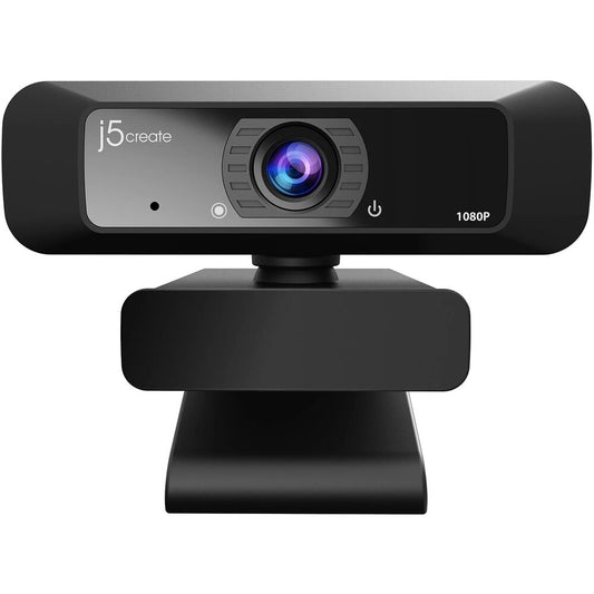 j5create USB HD Webcam 1080p with 360° Rotation - Black JVCU100