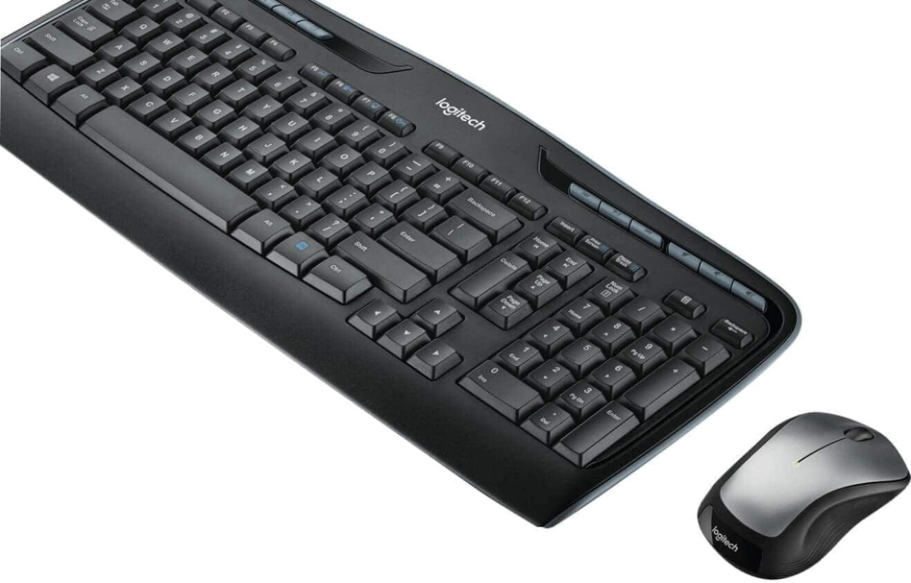 Logitech MK335 Wireless Keyboard and Mouse Combo - Black/Silver 920-008478