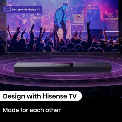 Hisense A620 2.1 Channel 240W Soundbar with Built-in Subwoofer Black