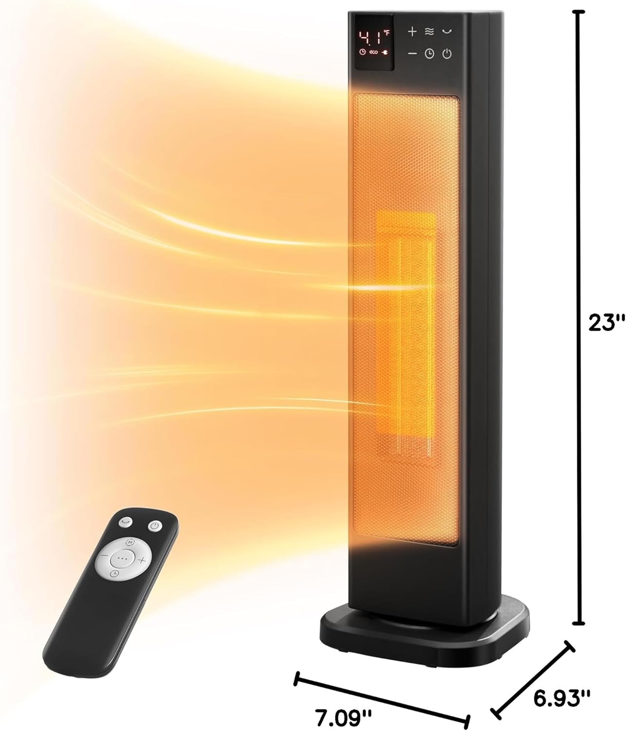 PELONIS 1500 -Watt Ceramic Tower Indoor Electric Space Heater with Thermostat with Remote PHF15RSAPH23