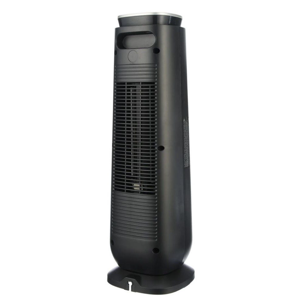 Pelonis 23" Ceramic Tower Fan-Forced Space Heater Black PTHW15-18MR