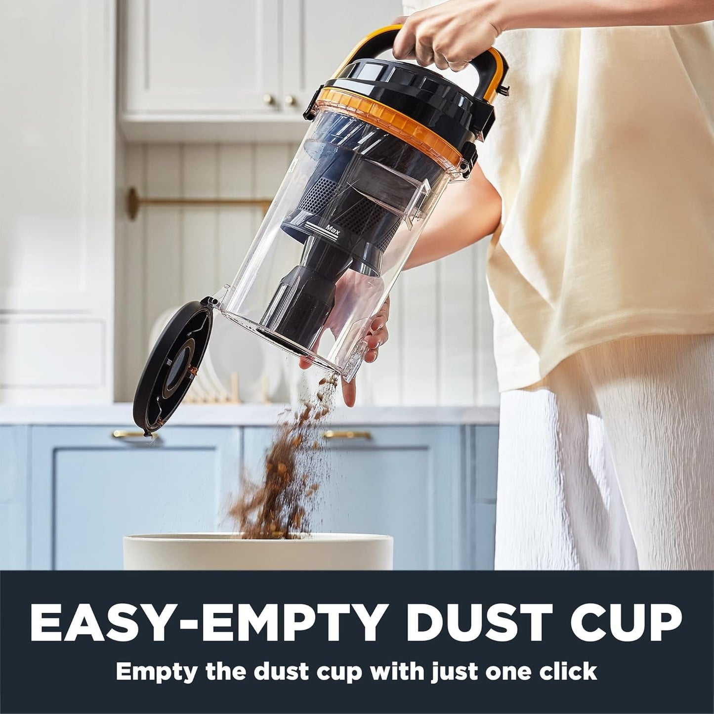 Eureka MaxSwivel Pro NEU350 – Upright Vacuum with Pet Tool & Wide Swivel, Yellow