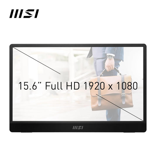 MSI 16" Full HD LED Monitor ProMP161E2U 1920 x 1080, 60Hz,4ms - Black/Silver PROMP161E2U