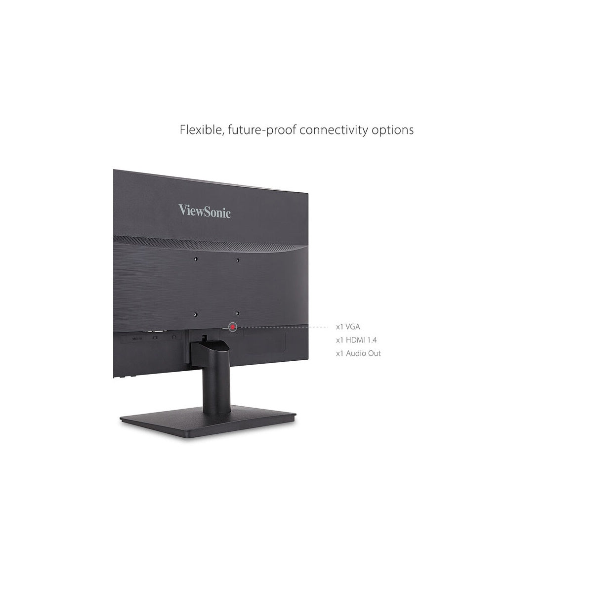 ViewSonic VA1903H 18.5" 1366 x 768 5ms LCD Monitor, DisplayPort VGA, HDMI Black