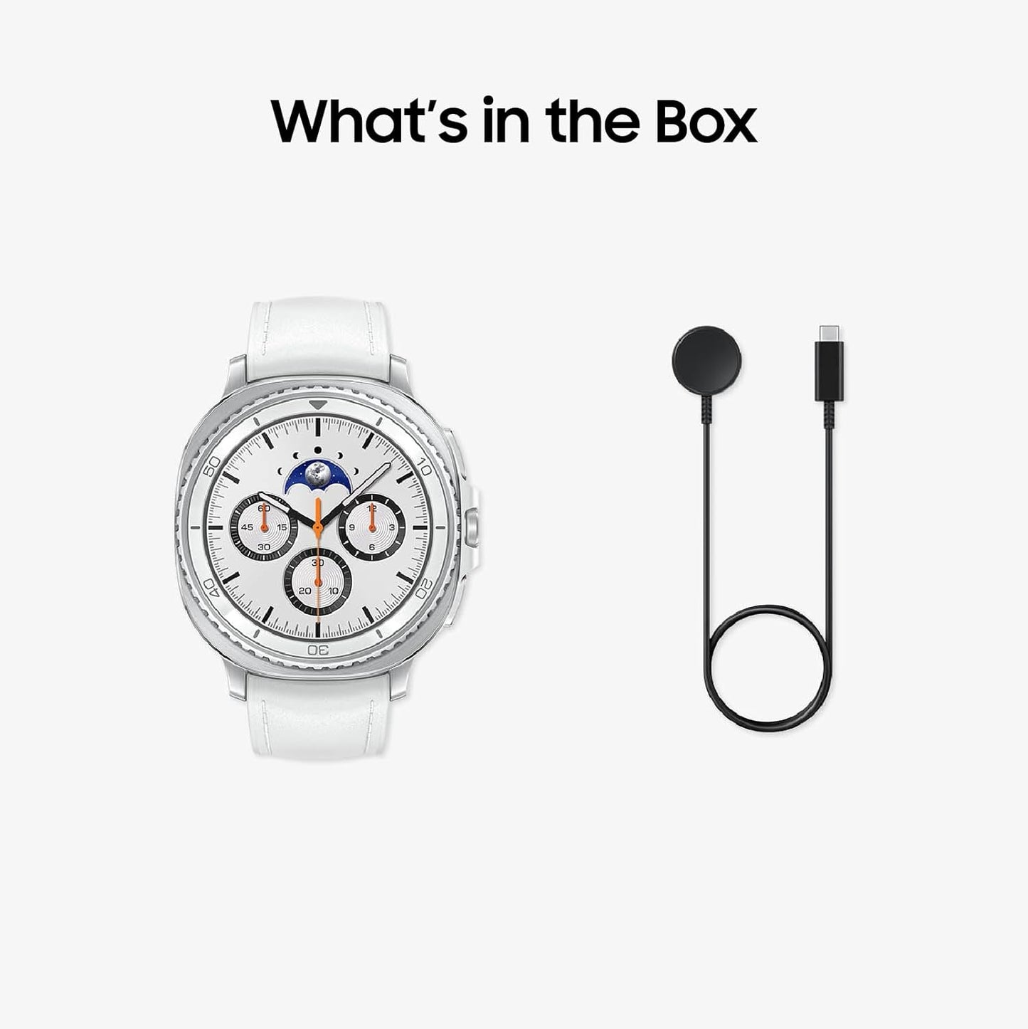 Samsung Galaxy Watch8 Classic Stainless Steel Smartwatch 46mm BT - White - (2025) SM-L500NZWAXAA