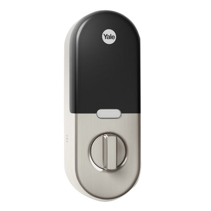 Nest x Yale - Smart Lock Wi-Fi Replacement Deadbolt with App/Keypad/Voice assistant Access - Satin Nickel