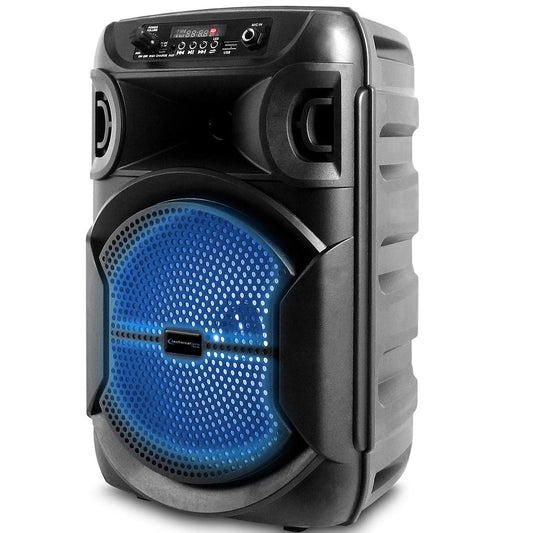 Technical Pro BOOM8 8" Portable 800 W Bluetooth Speaker w/Woofer & Tweeter