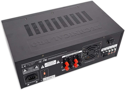 Technical Pro - MM3000 Pro Bluetooth Mic Mixing Amplifier - Black