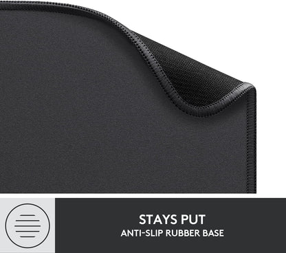 Logitech - Mouse Pad Studio Series with Spill-Resistant Surface (Medium) - Graphite 956-000035