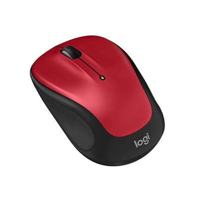 Logitech - M325s Wireless Optical Compact Ambidextrous Mouse - Red 910-007527