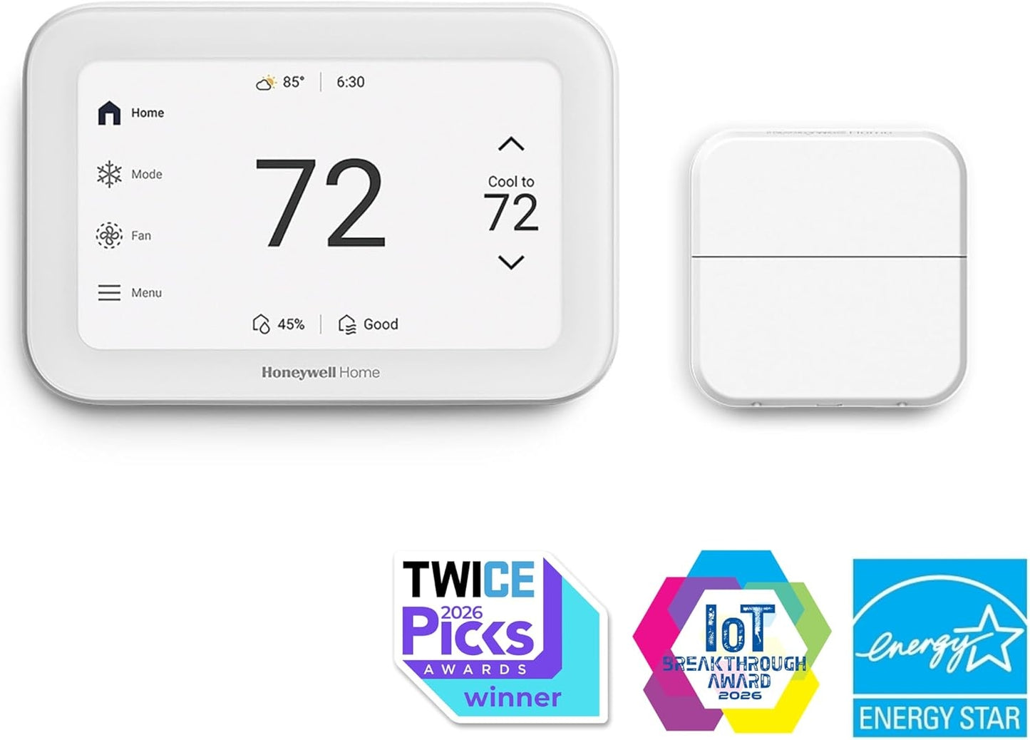 Honeywell Home X8S 5" Premium Smart Programmable Wi-Fi Thermostat with Sensor X8VMC9W/W
