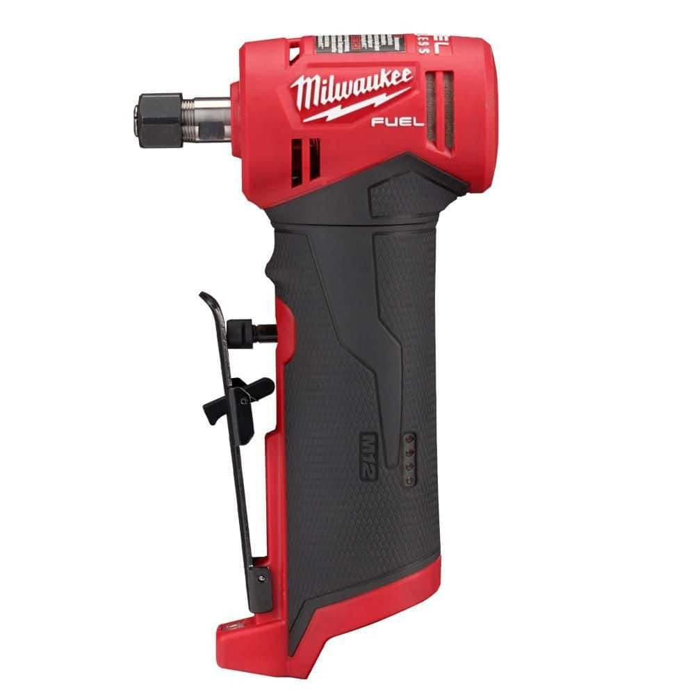 Milwaukee M12 FUEL 12V Lithium-Ion Brushless Cordless 1/4 in. Right Angle Die Grinder (Tool-Only)