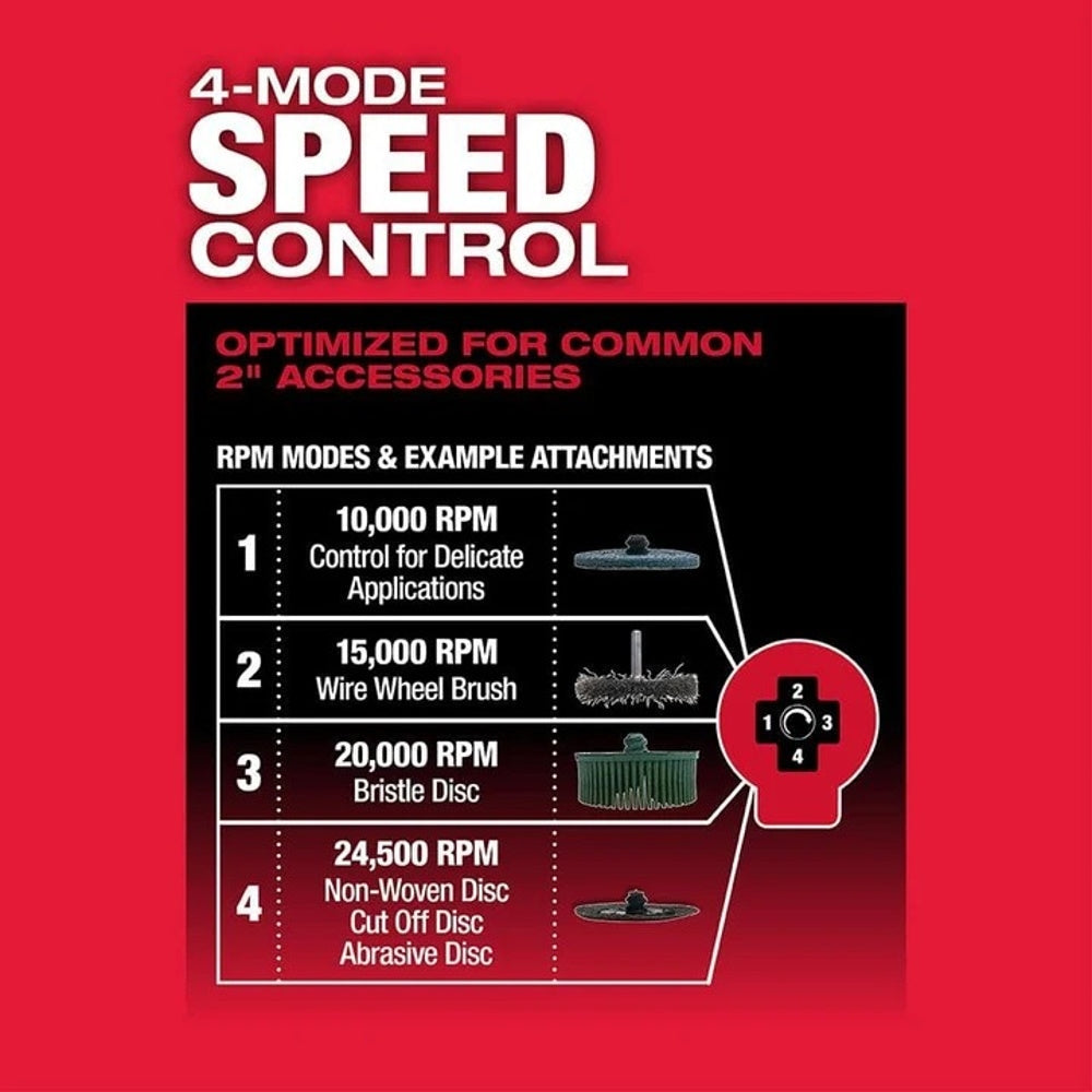Milwaukee M12 FUEL 12V Lithium-Ion Brushless Cordless 1/4 in. Right Angle Die Grinder (Tool-Only)