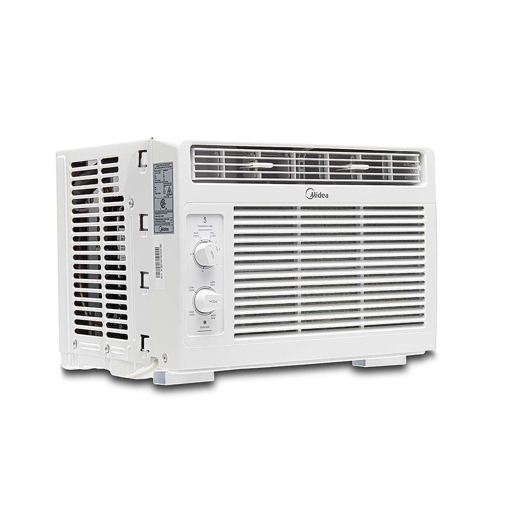 Midea 5,000 BTU DOE Window Air Conditioner, for spaces up to 150 sq. ft., Multiple Cooling Options: 2 Cooling modes - MAW05M1WWT