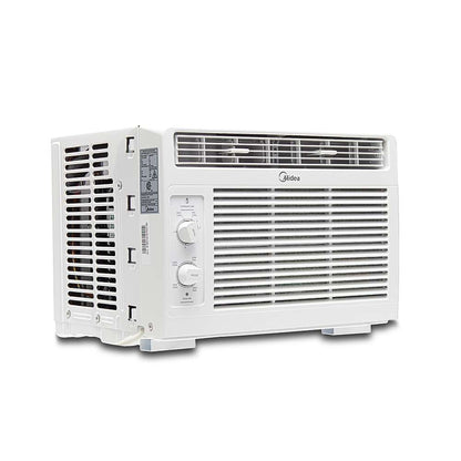 Midea 5,000 BTU DOE Window Air Conditioner, for spaces up to 150 sq. ft., Multiple Cooling Options: 2 Cooling modes - MAW05M1WWT