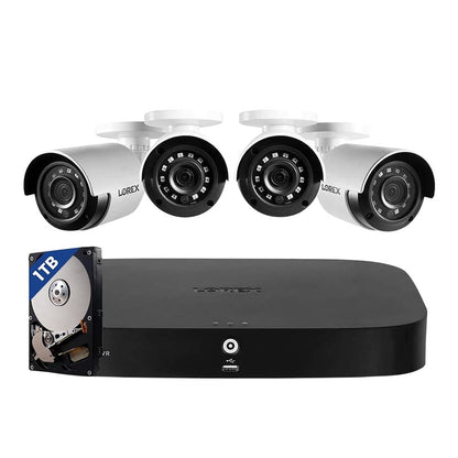 Lorex 1080p 8-Channel Wired DVR System with 4 Cameras D24281B-2NA4-E
