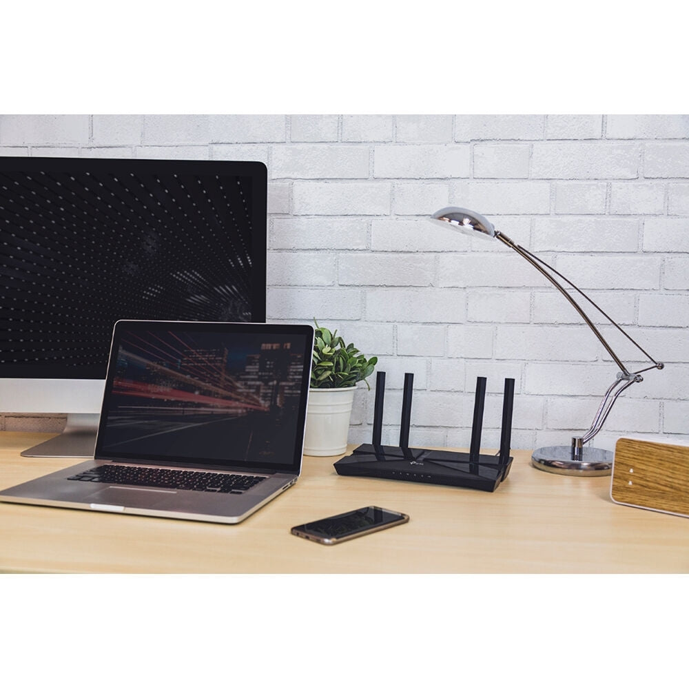 TP-Link - Archer AX3000 Pro Dual-Band Wi-Fi 6 Router Black