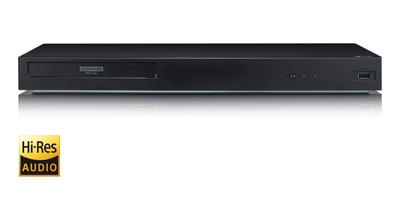 LG UBK80 4K Ultra-HD Blu-ray Player with HDR Compatibility Black Ethernet