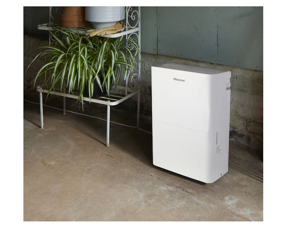 Hisense 35-Pint Capacity, 3000 sq. ft. Coverage, 3-Speed Dehumidifier DH3524K1W