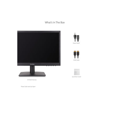 ViewSonic VA1903H 18.5" 1366 x 768 5ms LCD Monitor, DisplayPort VGA, HDMI Black