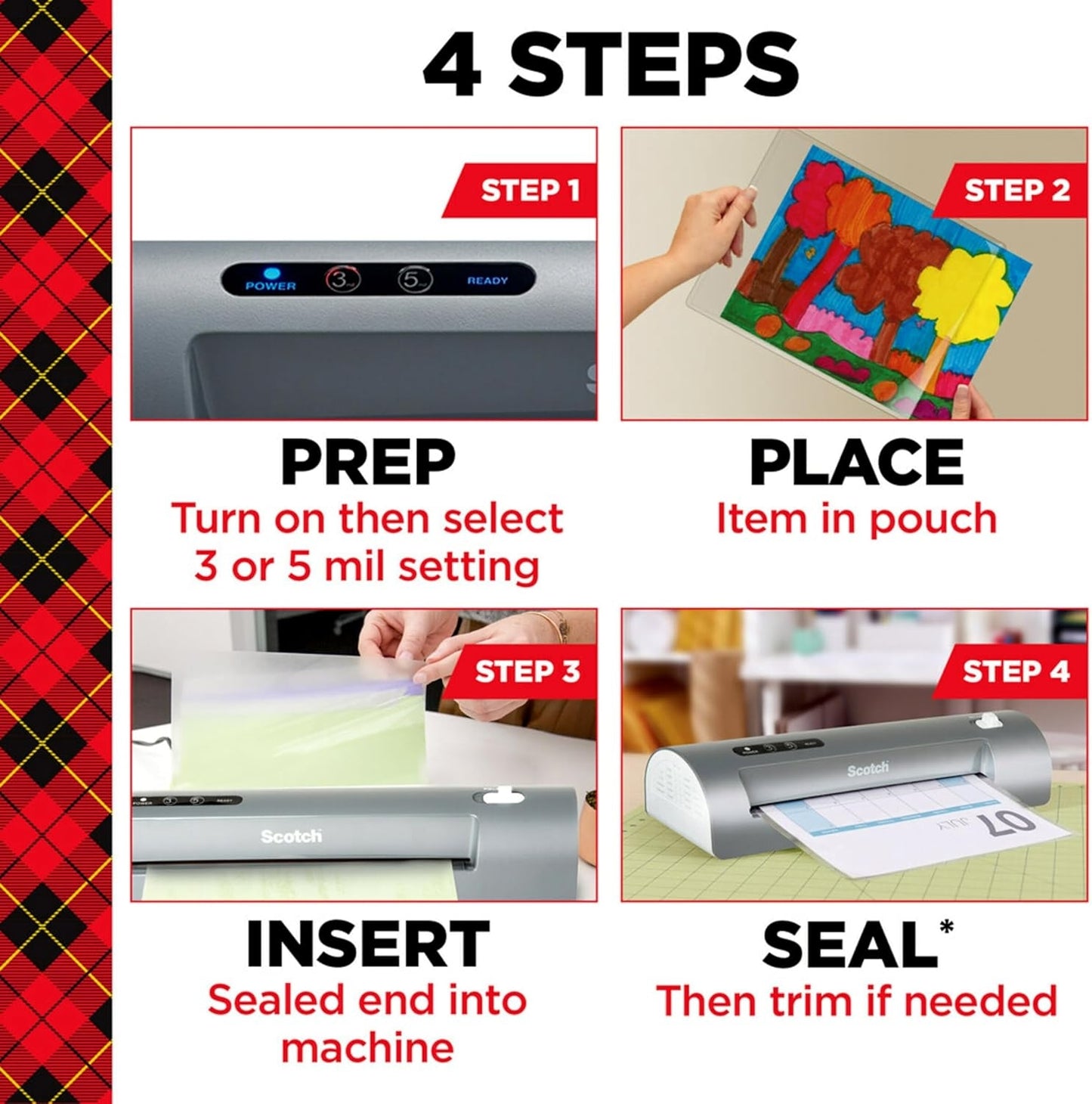 Scotch TL906 Pro Thermal Laminator, 9" Width - White/Blue for Home, Office, or School