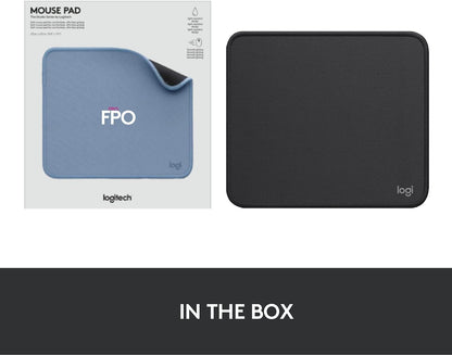 Logitech - Mouse Pad Studio Series with Spill-Resistant Surface (Medium) - Graphite 956-000035