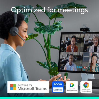 Logitech Brio Ultra 4K HD Webcam for Streaming and Meetings - Black 960-001419