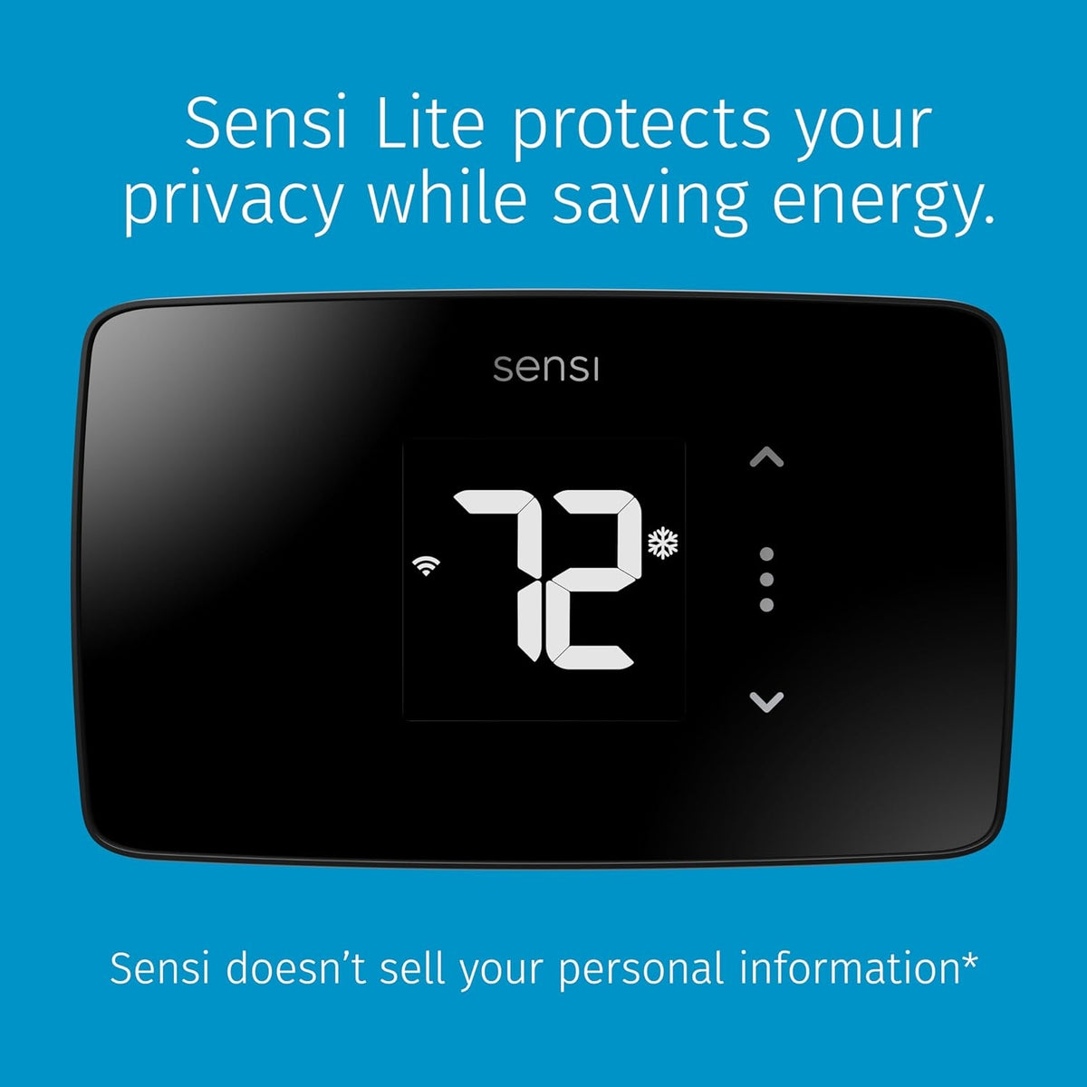 Sensi Lite ST25 Wi-Fi 7-Day Programmable Thermostat, Touchscreen Display, Data Privacy, C-Wire Not Required