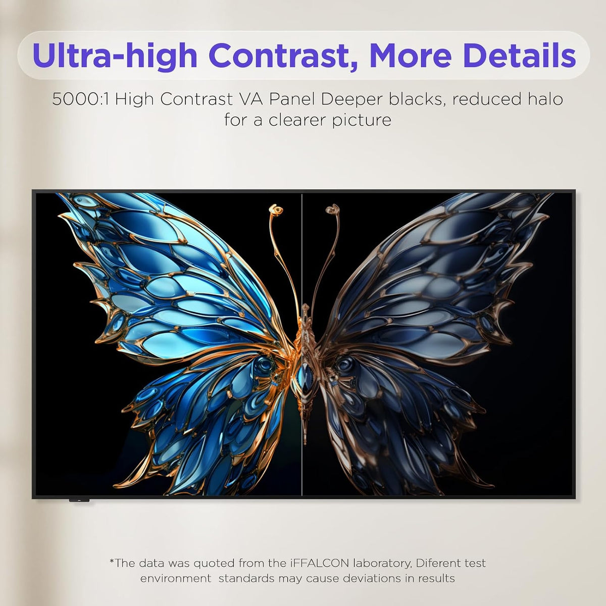 iFFALCON 55-Inch Class QLED 4K 144Hz F75 Smart TV, Ultra-Slim 1.1'' Floating Picture Frame TV 55F75