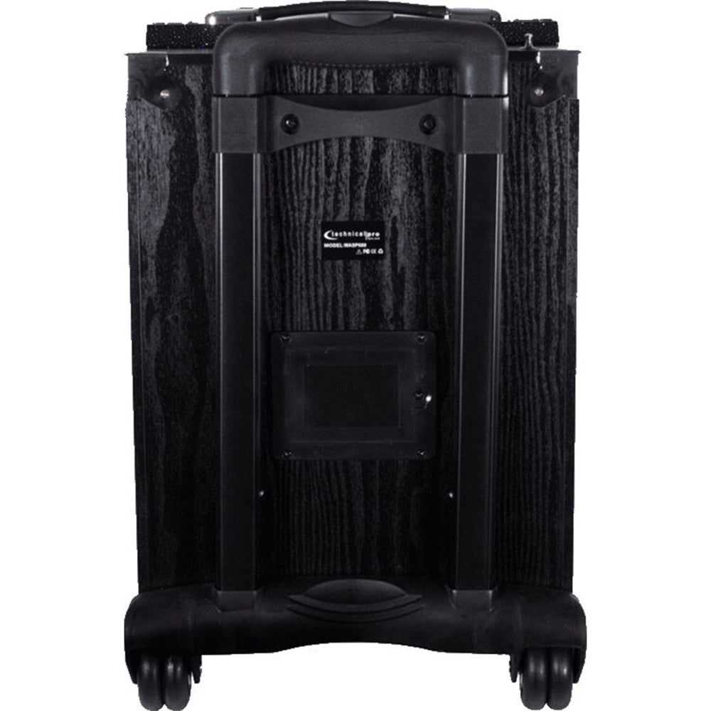 Technical Pro WASP680X 8" Rechargeable Bluetooth PA Speaker with Wireless Mic and Telescopic Mic Stand
