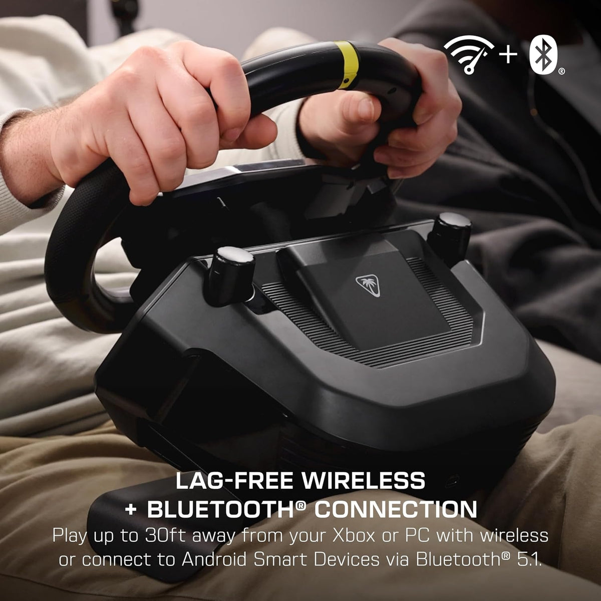 Turtle Beach Racer Wireless Racing Wheel System for Xbox Series X|S & Xbox One and Win PCs TBR-2102-05