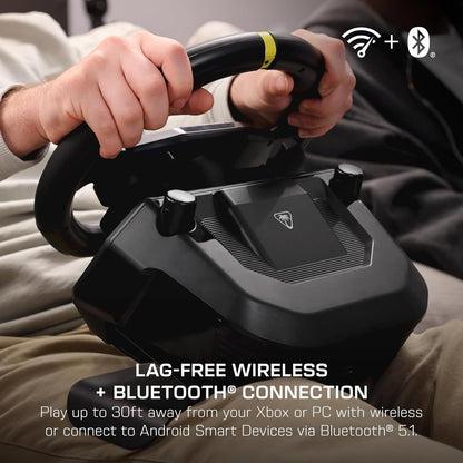 Turtle Beach Racer Wireless Racing Wheel System for Xbox Series X|S & Xbox One and Win PCs TBR-2102-05
