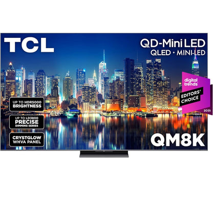 TCL - 65" Class QM8K Series 4K UHD QD-Mini LED Smart TV with Google TV (2025) 65QM8K