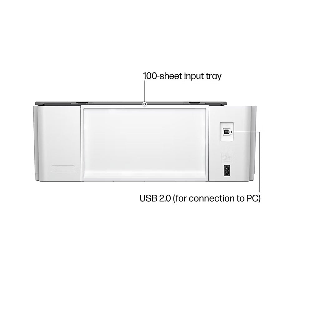 HP Smart Tank 5104 Wireless All-in-One Inkjet Printer – Print, Copy & Scan, Wi-Fi, Black/Gray 5D1B9A#B1H