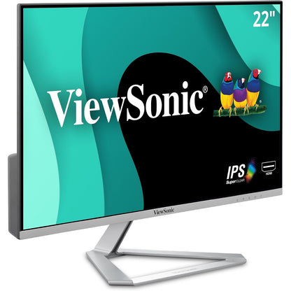 ViewSonic 22" IPS LCD FHD Monitor 1920 x 1080 75Hz 14ms (DisplayPort VGA, HDMI) - Silver VX2276-SMHD