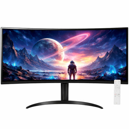 LG 34" WQHD 100Hz 5ms Smart Monitor with HDR10 (HDMI, USB-A) Black 34SR65QC
